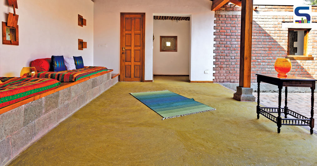 home décor magazines India-cow dung in house