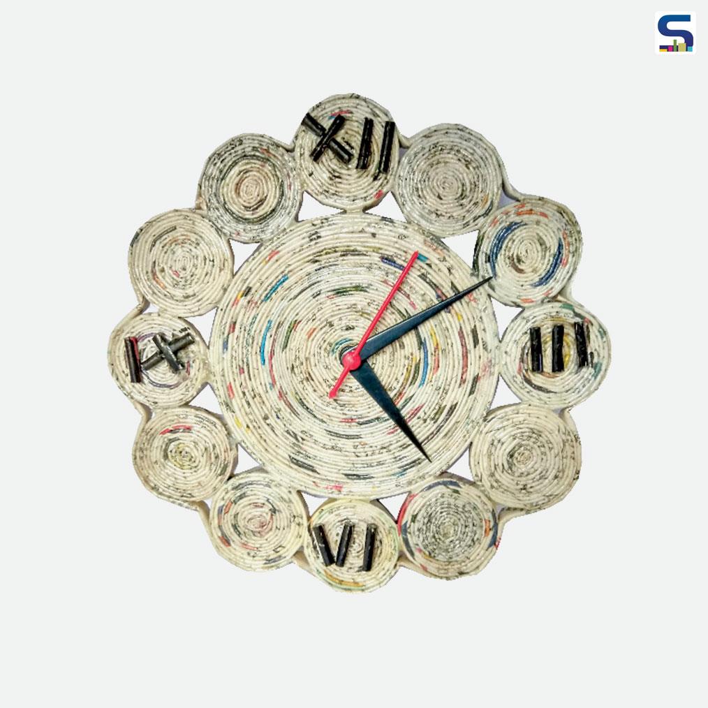 India’s heritage art have found its way to your walls in the form of these gorgeous clocks. Manufactured by Craftpreneur, these beautiful clocks are made from 100% Recycled Newspaper.