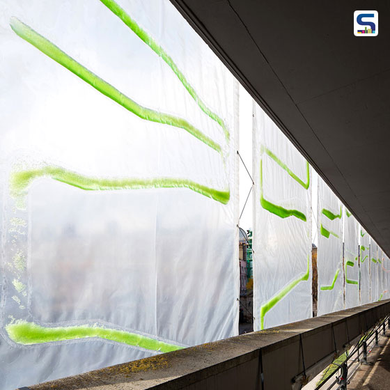 A London-based architectural and urban design firm ecoLogicStudio, in collaboration with European climate innovation has designed a Bio-digital Urban curtain-aka Photo.Synth.Etica to purify the polluted air around us.