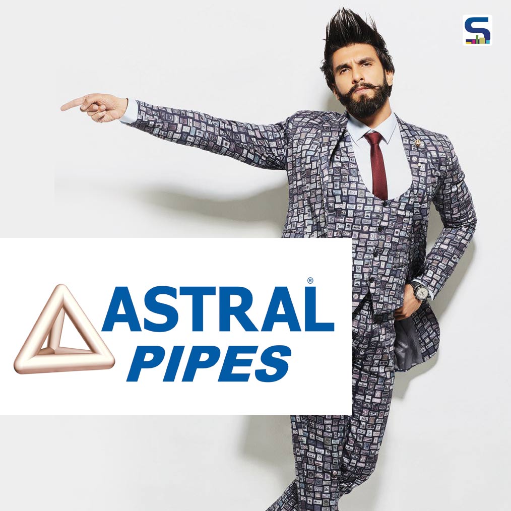 Astral Pipes Signs Ranveer Singh as the Brand Ambassador 2020