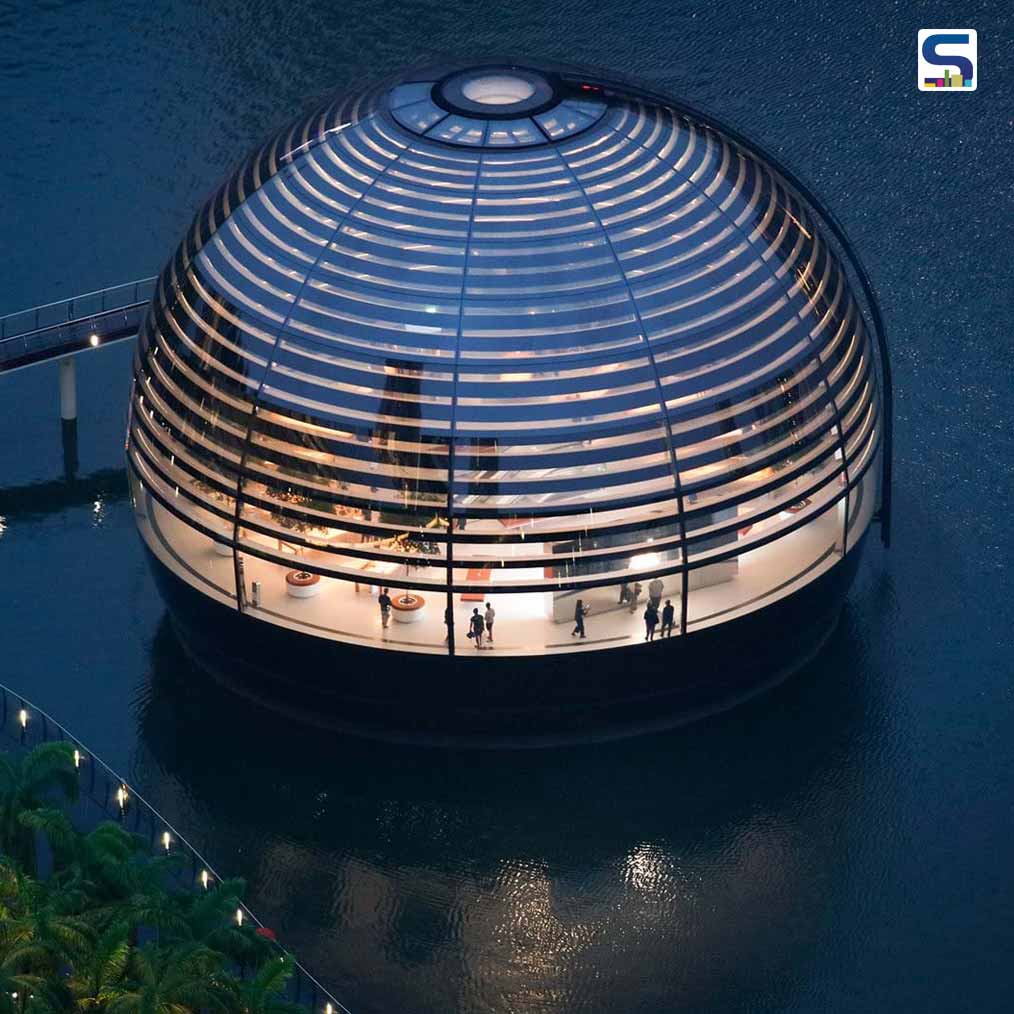 Floating Apple Marina Bay Sands Store in Singapore | Foster + Partners