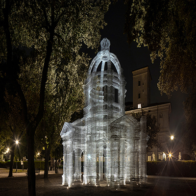 Edoardo Redesigned Wire Mesh ‘Etherea’ Installation for ‘Back to Nature’ Exhibit in Rome | Surfaces Reporter