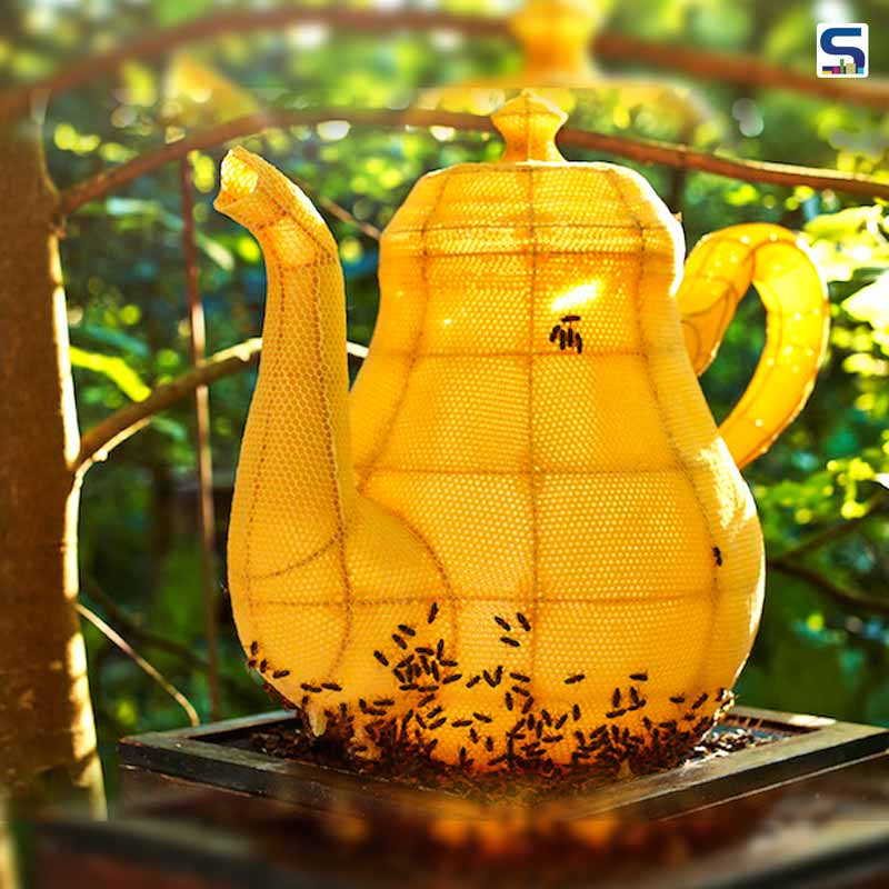 Giant Honeycomb Teapot | Studio Libertiny | Tomáš Gabzdil | Slovakia