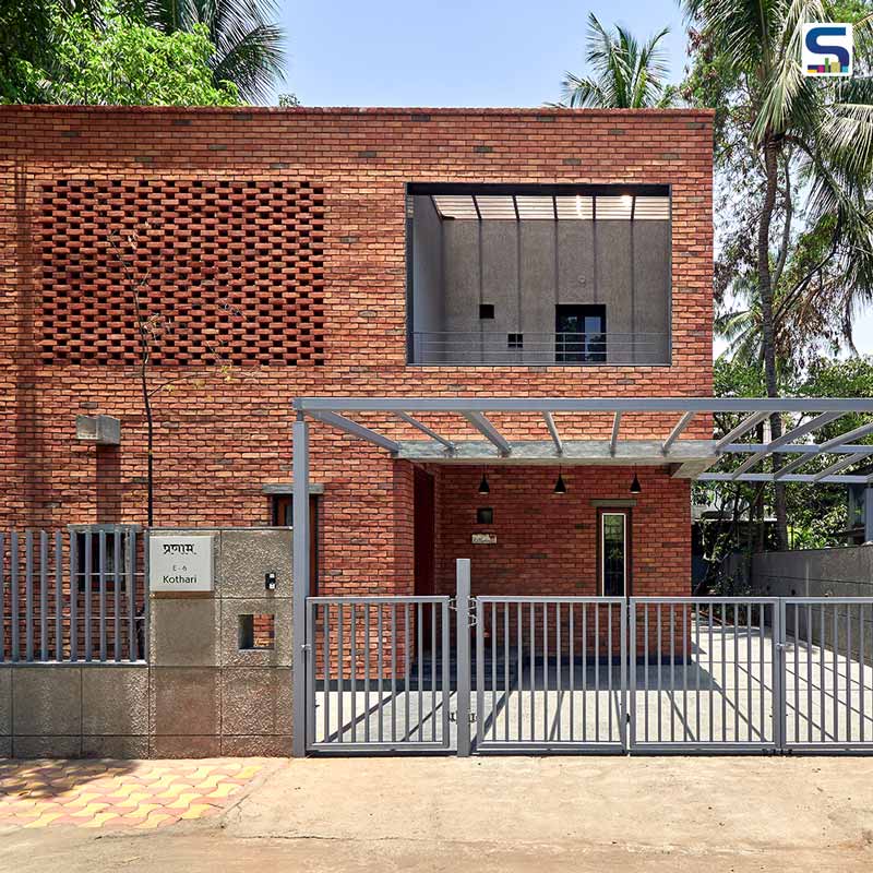The Brick-Concrete Exteriors and Vaastu-Compliant Interiors Accentuate This Simple Contemporary House in Pune | Alok Kothari Architects