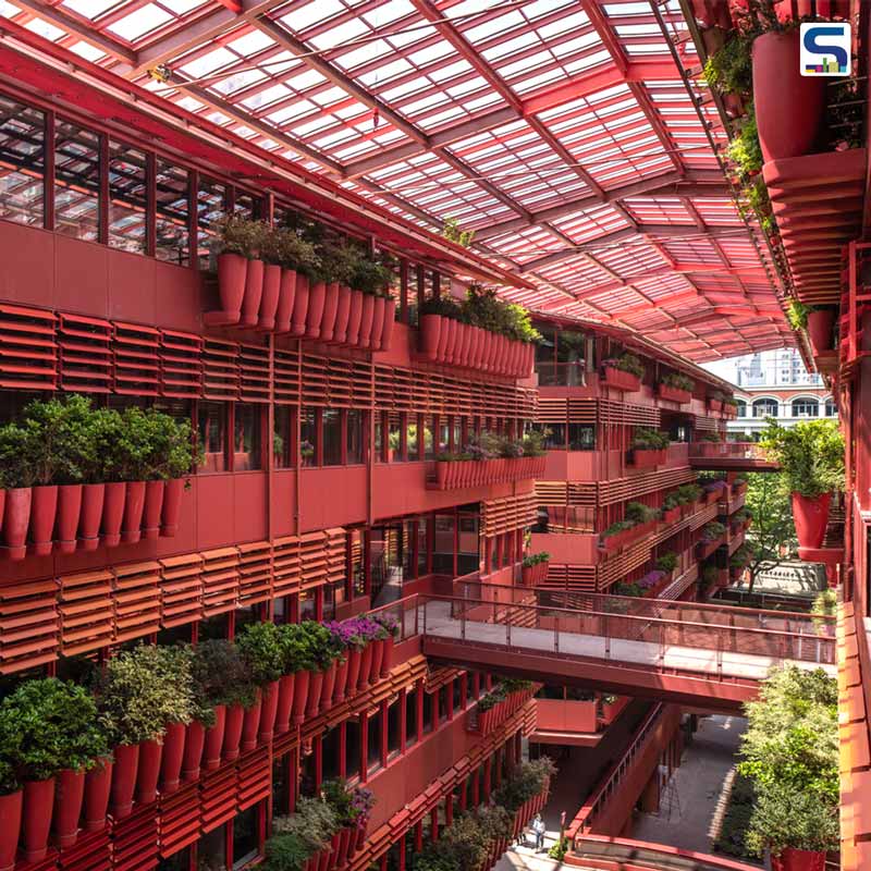 Jean Nouvel Inserted" The Street of 1000 Red Jars" Into the City Block in Shanghai | China