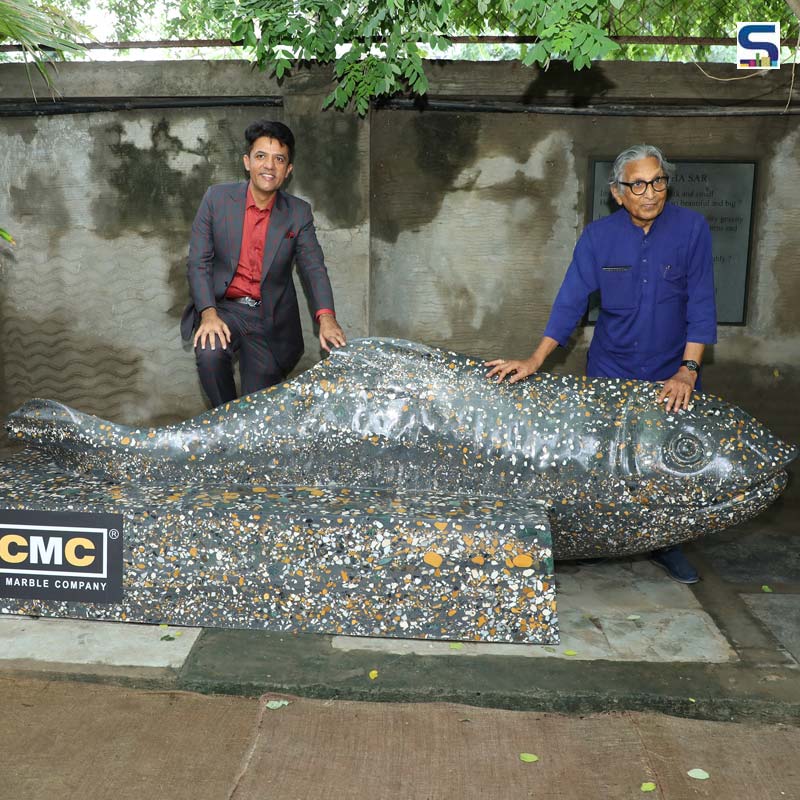 Classic Marble Company Felicitates Pritzker Prize Laureate BV Doshi With “Jalsha”- A Marble Masterpiece on his 94th Birthday | Ahmedabad