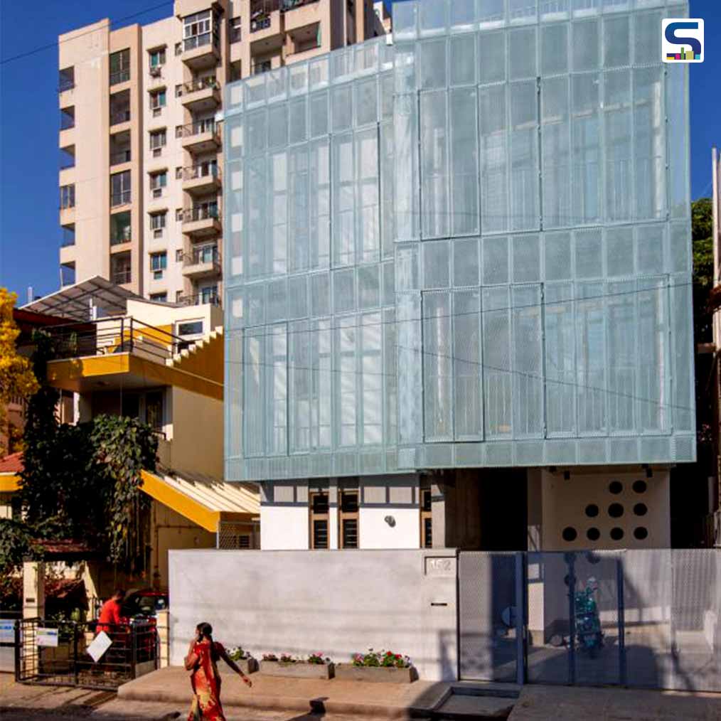 Kumar La Noce Adds Perforated and Functional Metal Facade To This Apartment in Bangalore