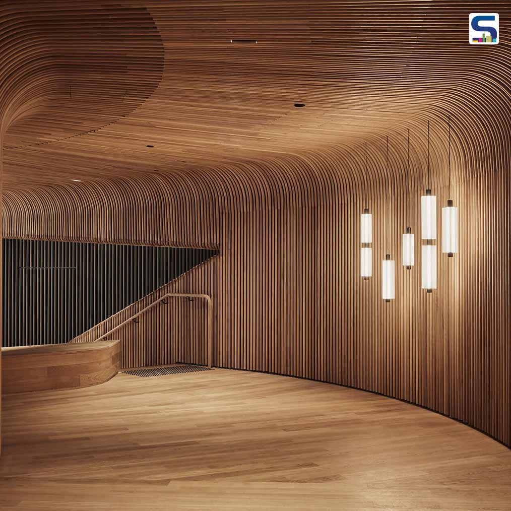 Steam-Bent Timber Wraps The Interiors of This Immersive Showroom in Melbourne | Woods Bagot
