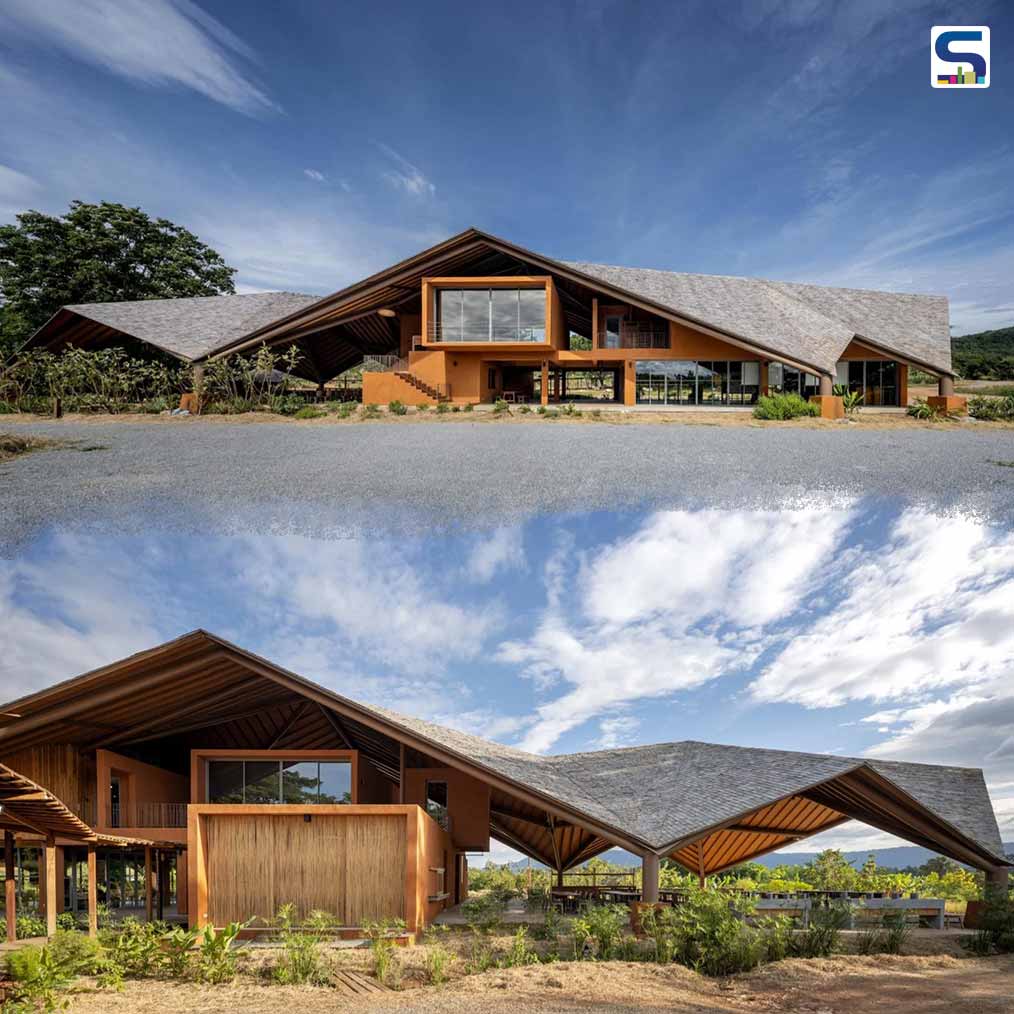 The Folding Geometric Roof of This Agriculture Center Is Wrapped in Bamboo Shingles | Vin Varavarn Architects | Thailand