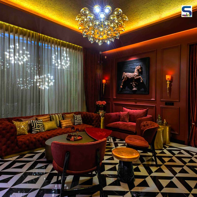 Dark Interior Design Done Right in This Capacious 15,718 square feet Jaipur Home Fashioned by Design Atelier