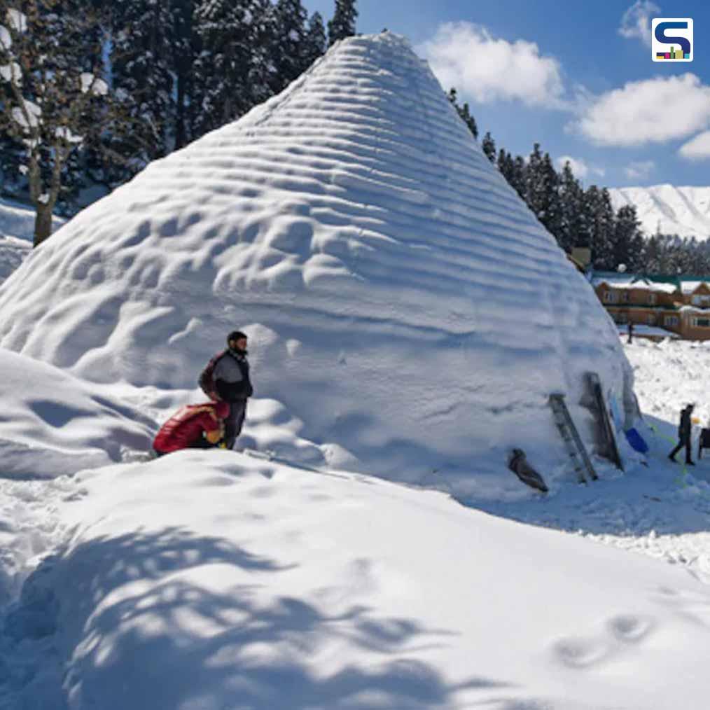 With 37.5 Feet Height and 44.5 Feet Diameter, This Igloo Cafe in India is Said To Be The Worlds largest | Kashmir