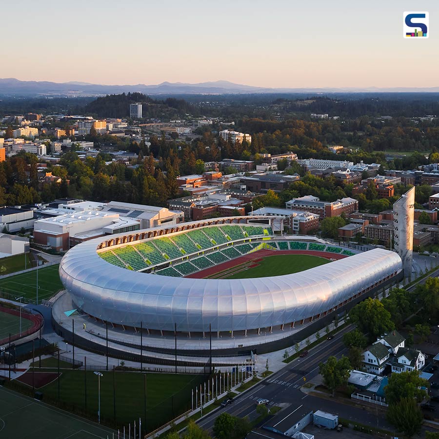 SRG Partnership Combines Wood With ETFE To Redesign the Finest Track and  Field Facility In The