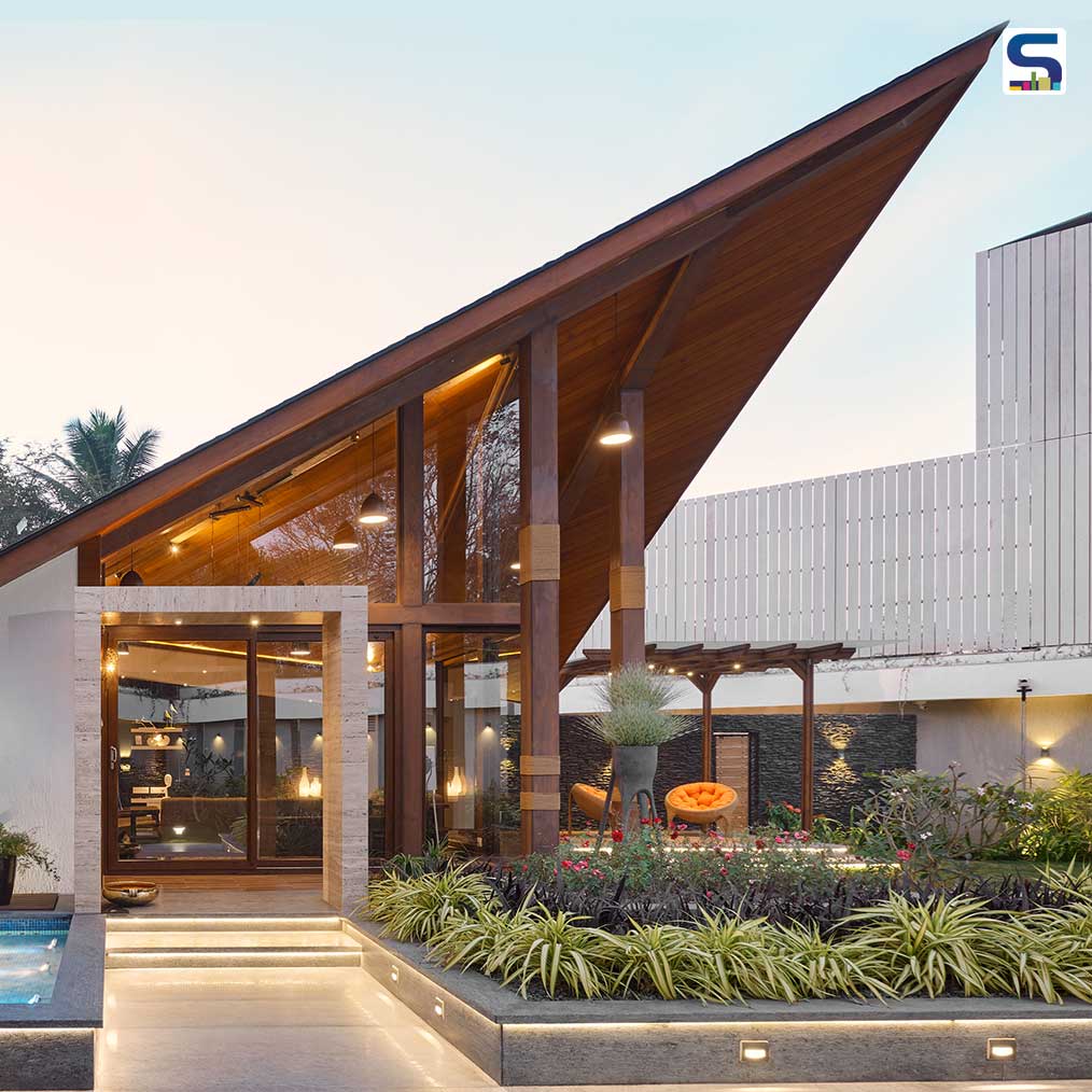 An Angular House in Gujarat That Perfectly Merges With Its Surroundings| SPA Design Studio