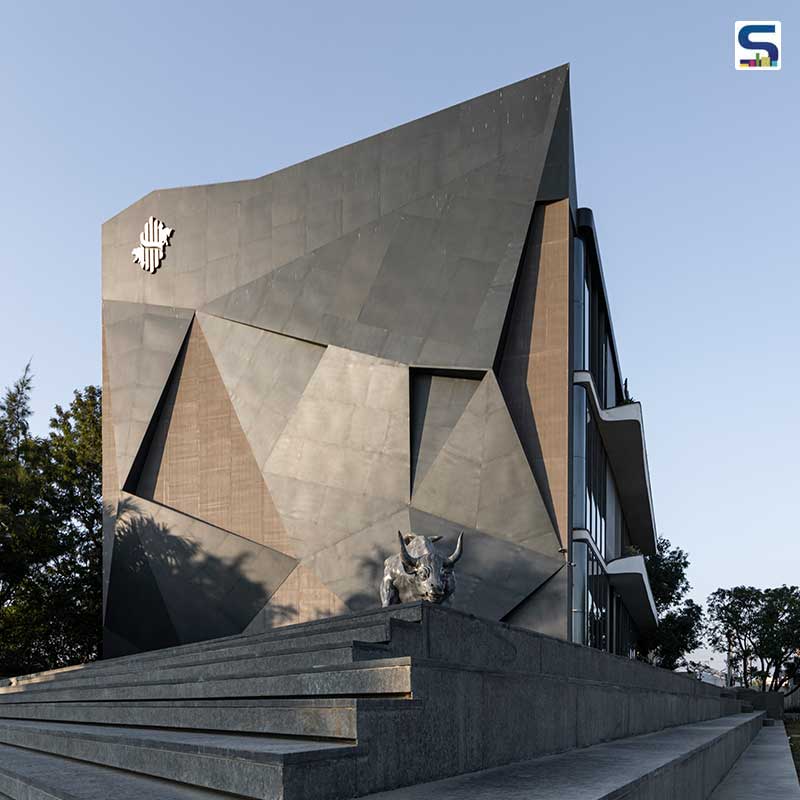 The Aventador Office by 23DC Architects Features An Edgy Facade Imitating the Ever-Changing Stock Market | Hoshiarpur, Punjab
