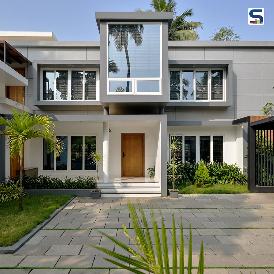 Clean lines and Large Volumes Set The Tone For This Minimalist Home in Kerala | Anas.Shameem Architects