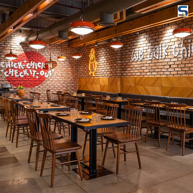 Quirky Signages, Retro Lights and Classic European Decor Give A Warm and Chic Appeal To This Bistro in Mumbai | Minnie Bhatt Design