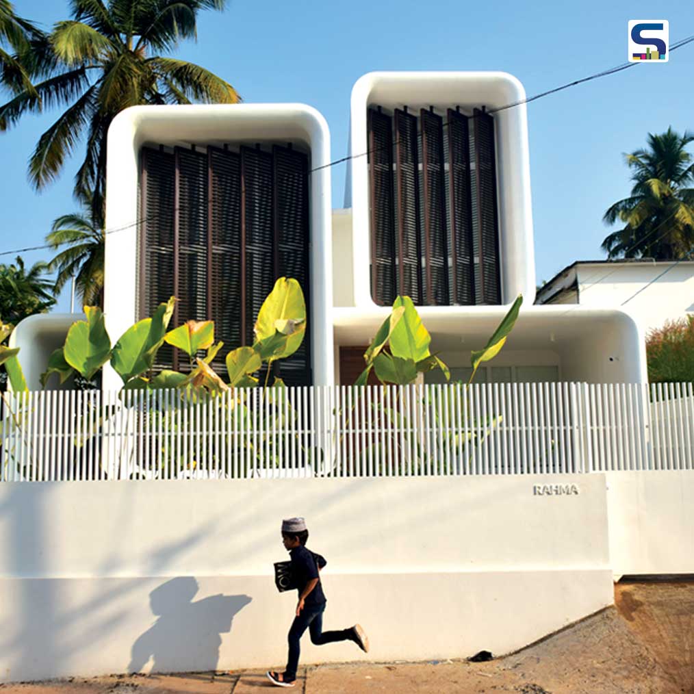 A Facade in Kerala Inspired by Tetris Game