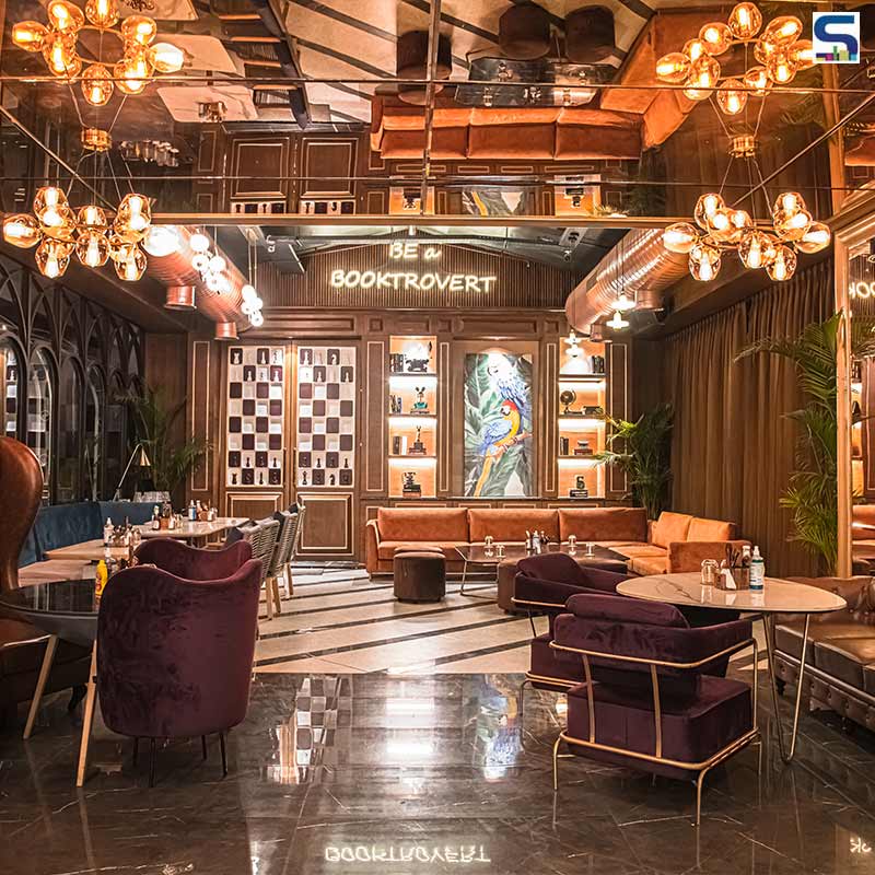 Dramatic Interiors Give A Sense of Mystery and Curiosity To This Classy Club in Faridabad | Chromed Design Studio