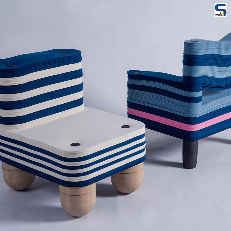 Colourful Furniture Made from Surplus Felt