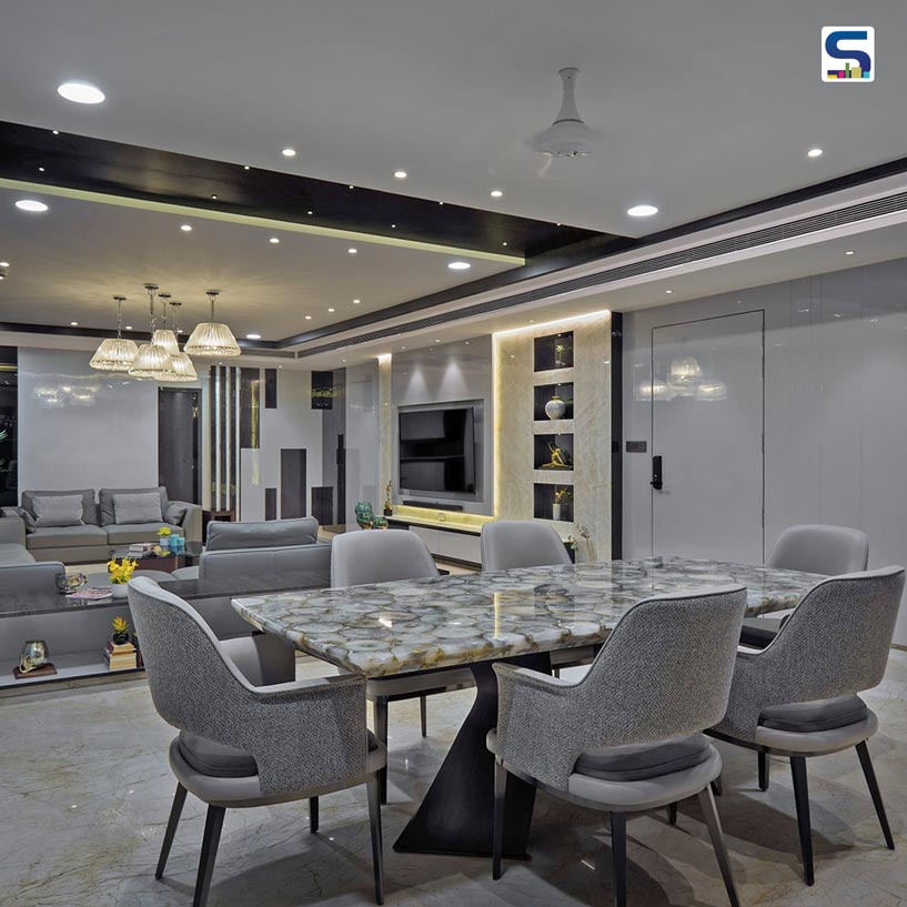 Eclectic Mix of Black, Grey And Blue Gives Dynamic Elegance To This Pune Home