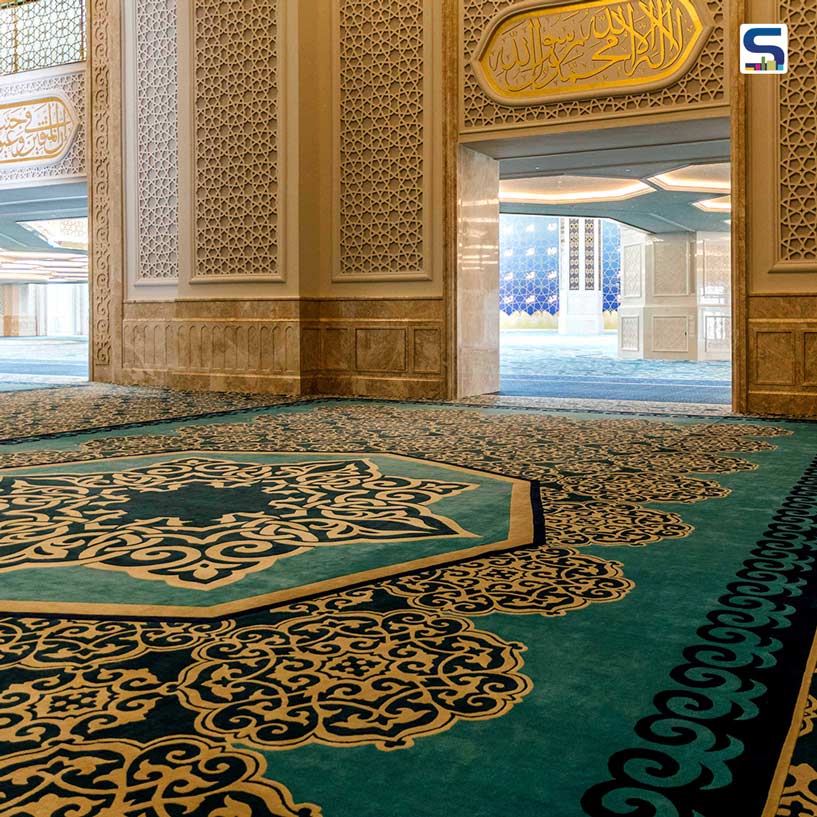 Designed over a period of 6 months, the carpet was commissioned for The Grand Mosque of Nur-Sultan, Kazakhstan, the largest mosque in Central Asia.