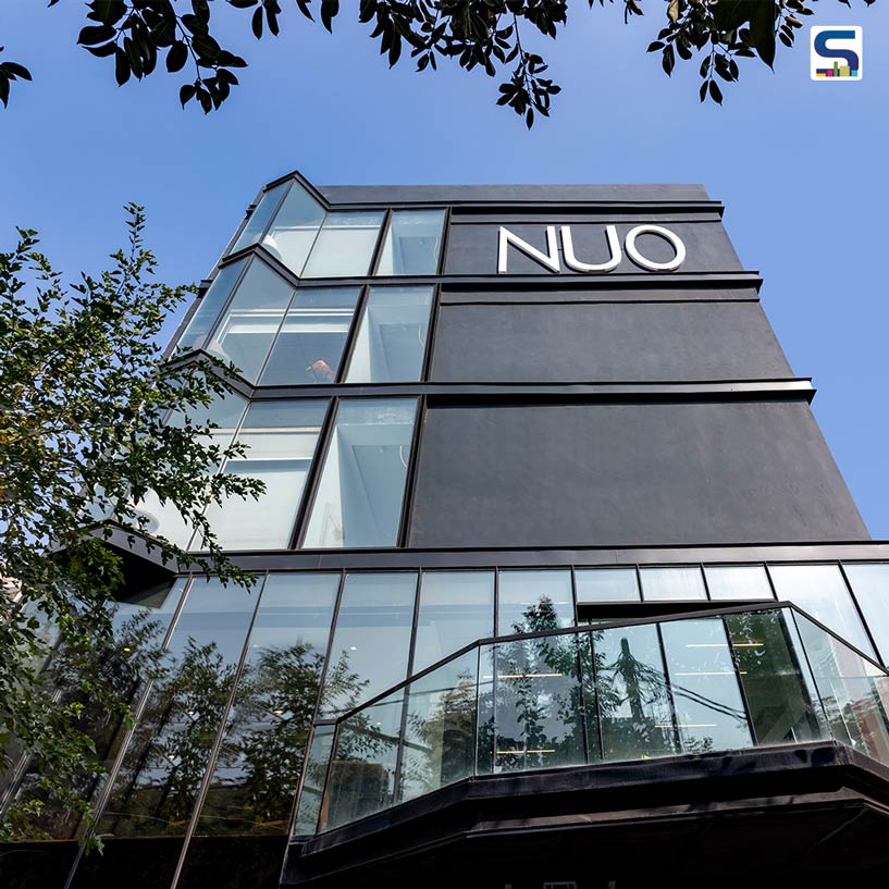Large Glazed Facade With Angular Projecting Balconies Describe this Urban Hotel- Justa Nuo- in Delhi | Architecture Discipline