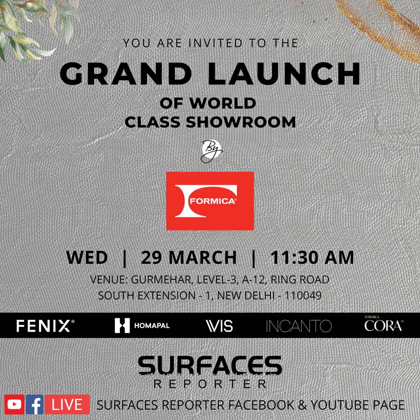 Grand Launch of World Class Showroom by Formica India | Surfaces Reporter Launchpad