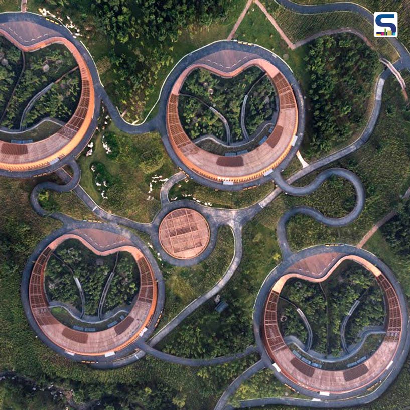 4 Ring-Shaped Panda Pavillions By EID Architecture Converges Architecture, Landscape And Land Art