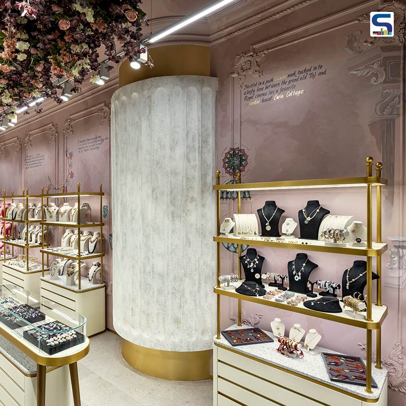 Peachy Pinks In The Interiors Of This Stunning Jewelry Store in Mumbai | Open Atelier Mumbai | Curio Cottage Boutique |