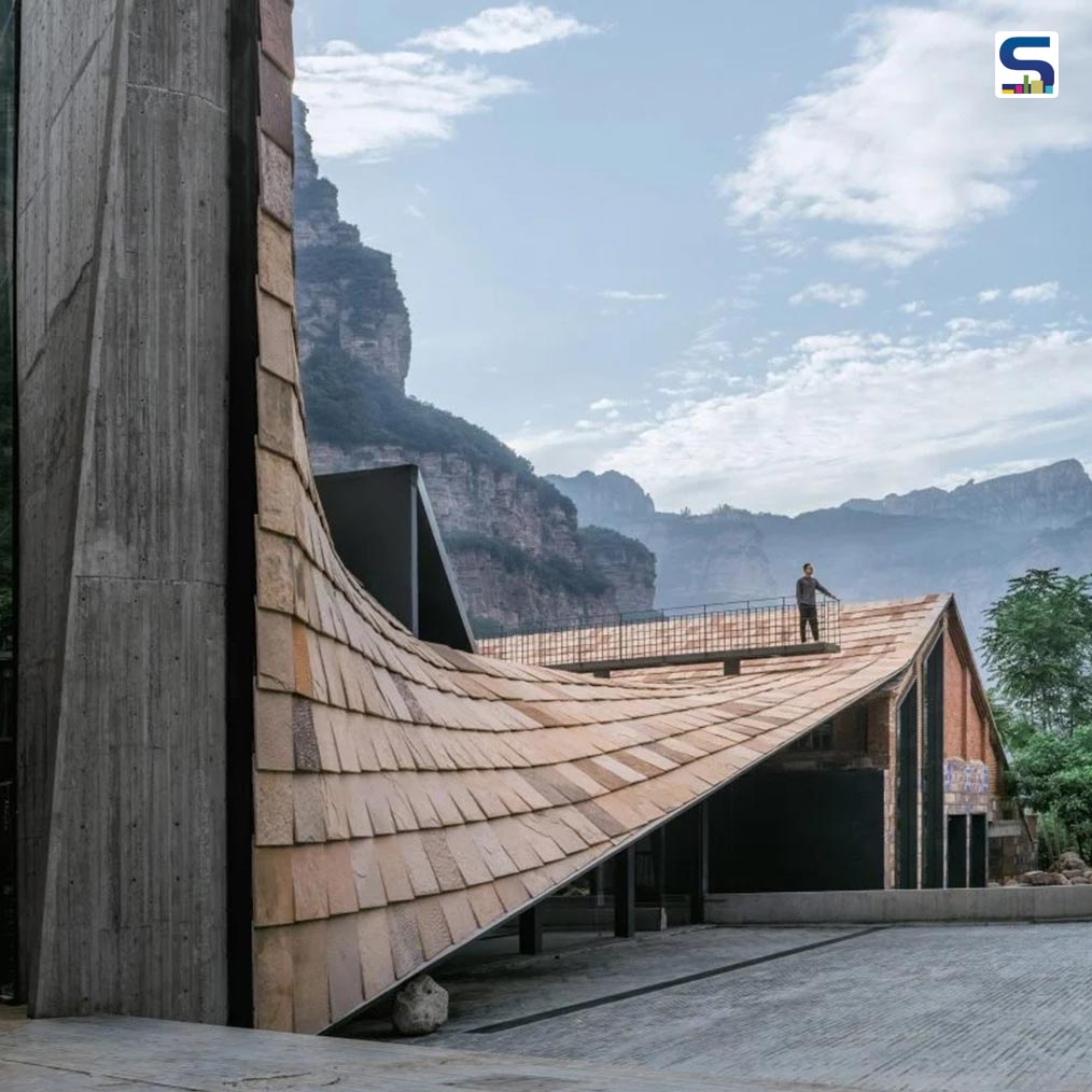 Innovative Sculptural Tiled Roof Tops This Taihang Xinyu Art Museum in China | Wang Chong Studio