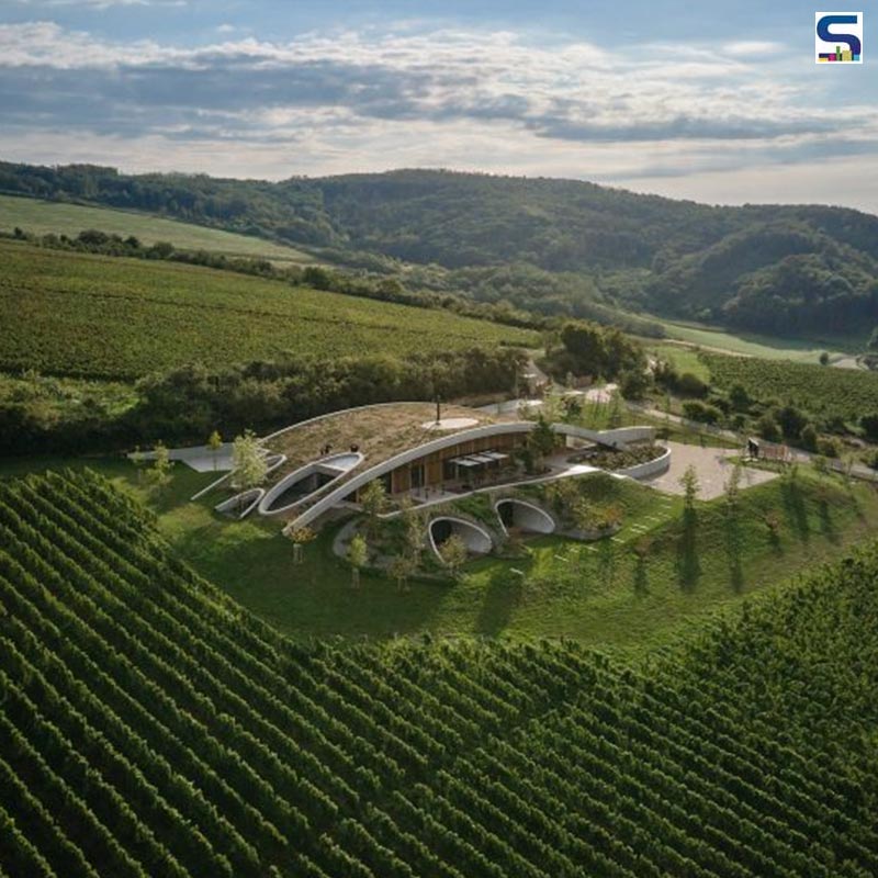 An Artificial Hill Conceals The Concrete-Roof Winery In The Czech Republic | Aleš Fiala Studio
