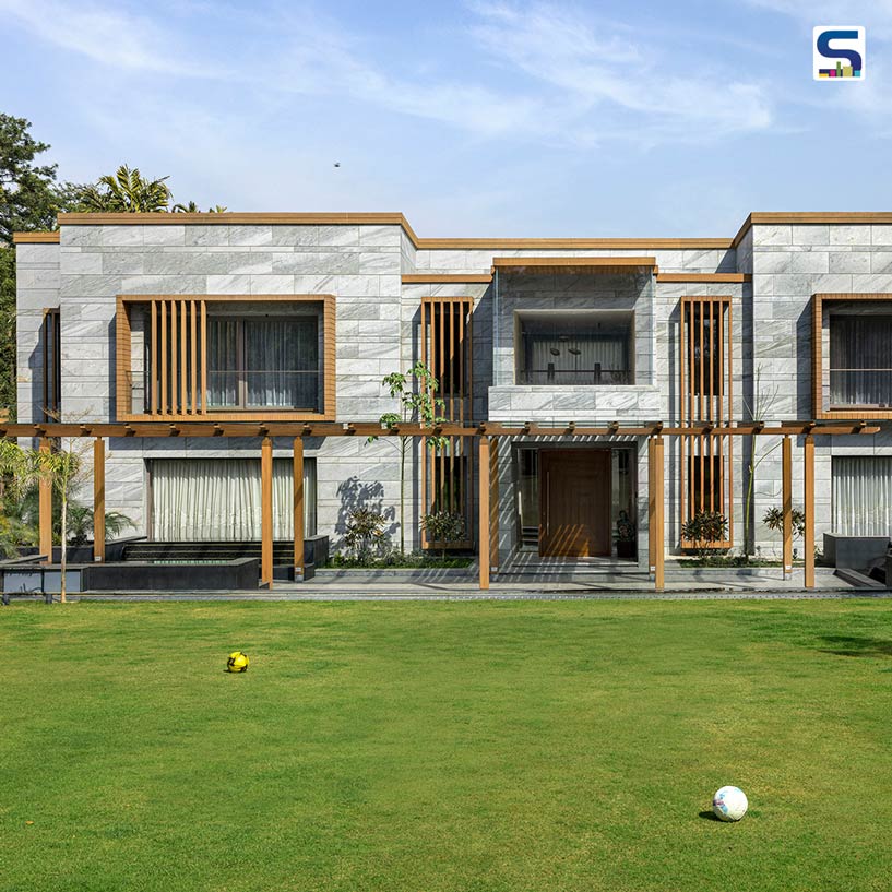 Harmony in Stone and Glass: A Modern Oasis Transformation of Vasant Kunj Farmhouse | ENAR Consultants