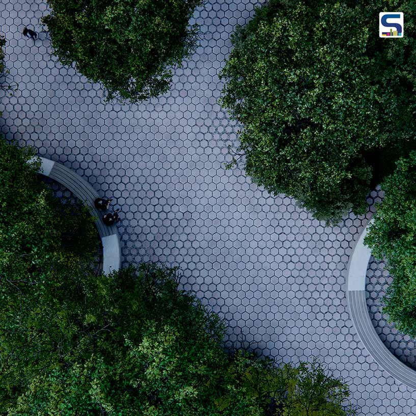 Studio Transforms Urban Water Management with Innovative Hexagonal Permeable Pavers | Flyt