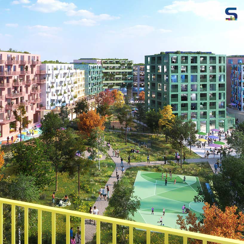 MVRDV Designs Colourful and Sustainable Residential Complex in Düsseldorf
