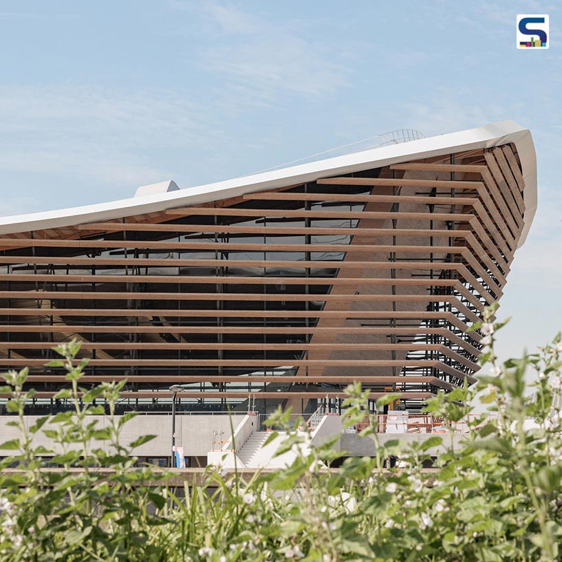 The Sinuous Aquatics Centre for the Paris 2024 Olympics, Crafted with Wood | VenhoevenCS | Ateliers 2/3/4