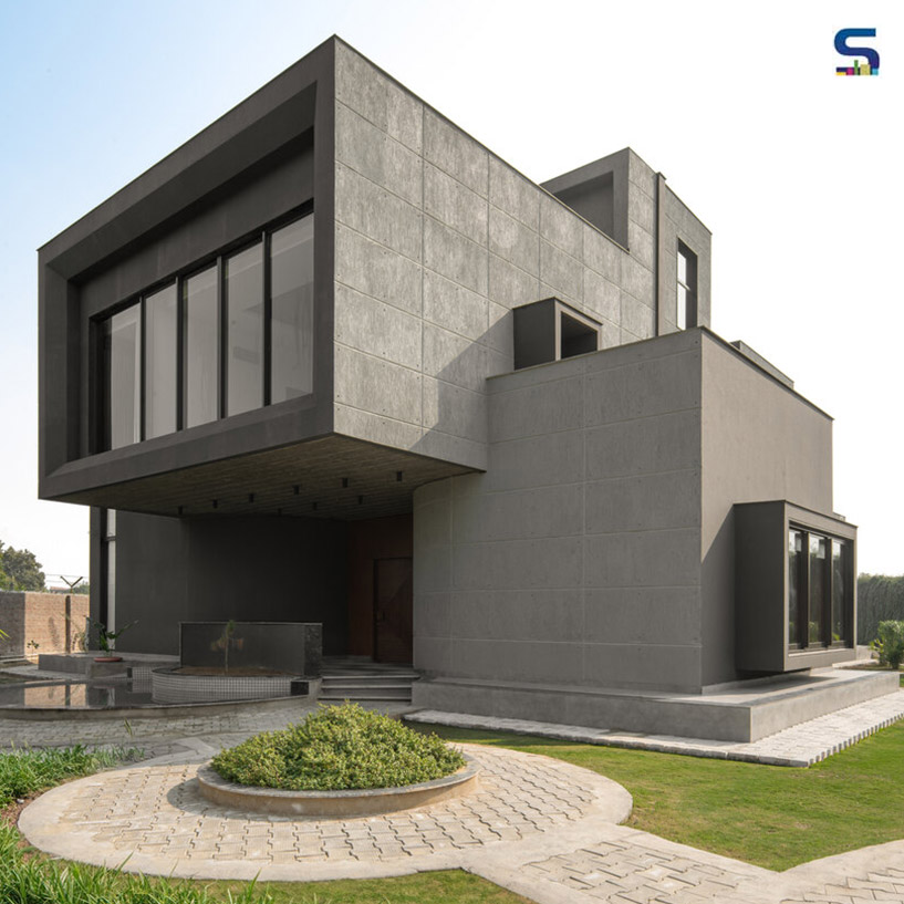 Brutalist Exteriors Meet Tranquil, Warm Interiors in Bageecha Farmhouse | The Melange Studio | Vrindavan