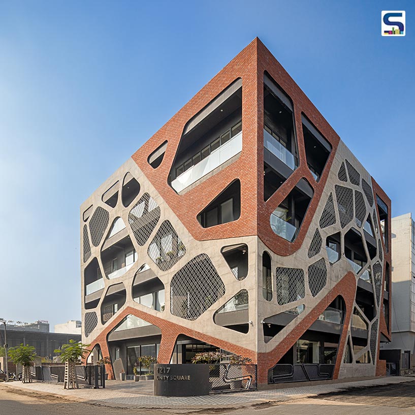 Biomorphic Facade Inspired by Bee Hives and Voronoi Patterns | Office | Punjab | Studio Ardete