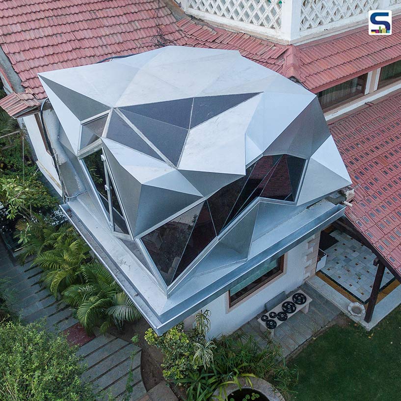 Innovative Self-Supporting Residential Extension with Sun-Tessellated Geometry | Ahmedabad | Hsc Designs