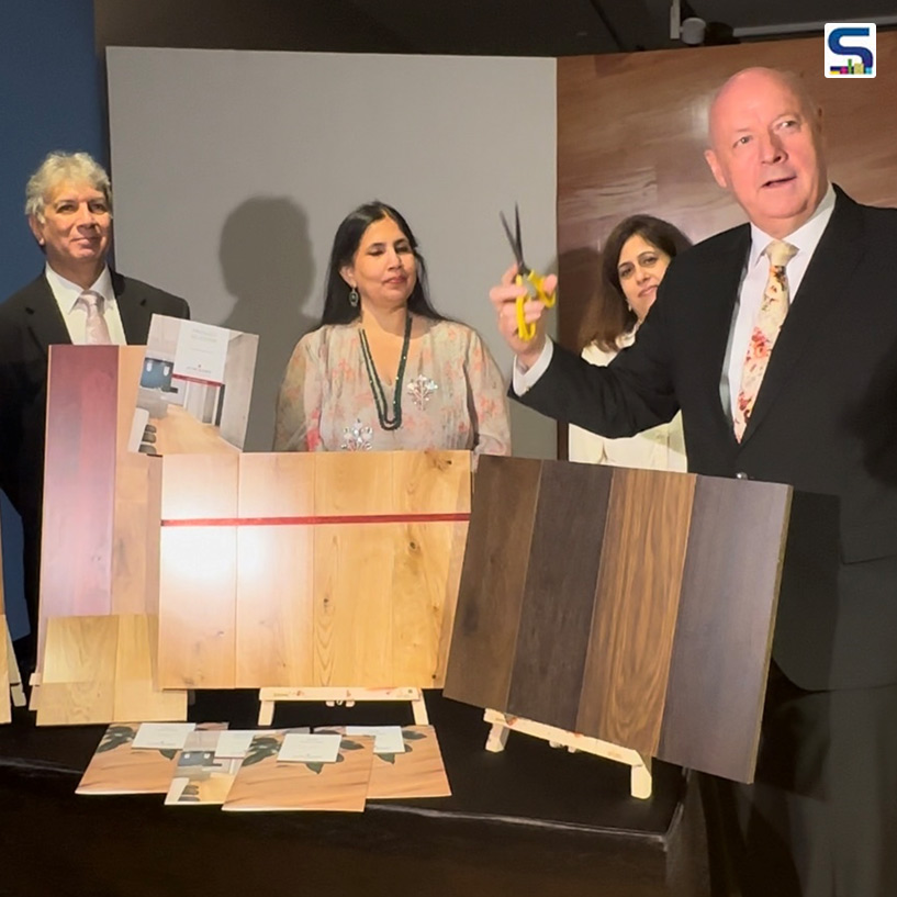 Danish Ambassador to India Freddy Svane unveiled Junckers “Oak Nature” flooring in New Delhi | SURFACES REPORTER