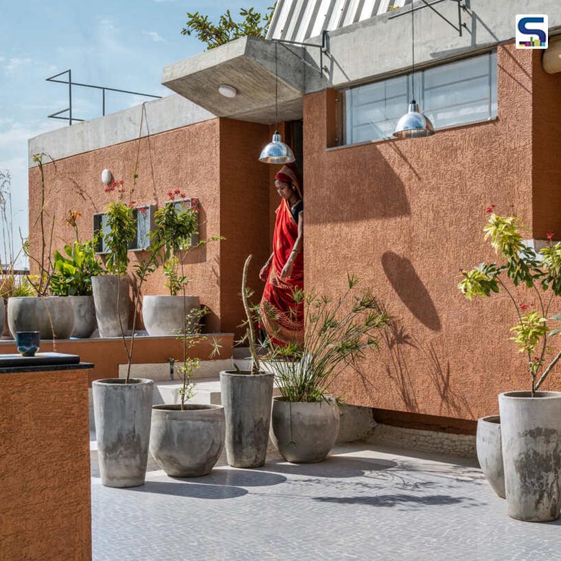 Kota Stone, Terrazzo, and Wood Unite in Architect’s Own Home + Studio in Ahmedabad | Terra Firma Architects