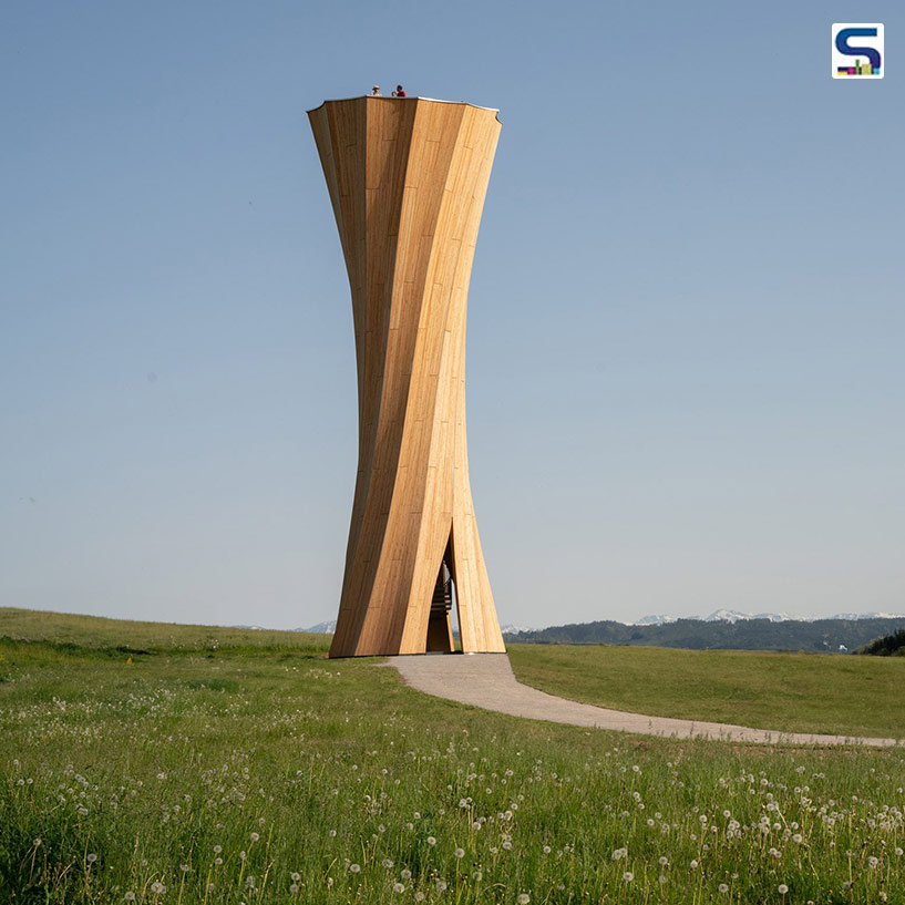 Self-Shaping Timber and Woven Flax for Tower and Pavilion in Germany | ICD | ITKE