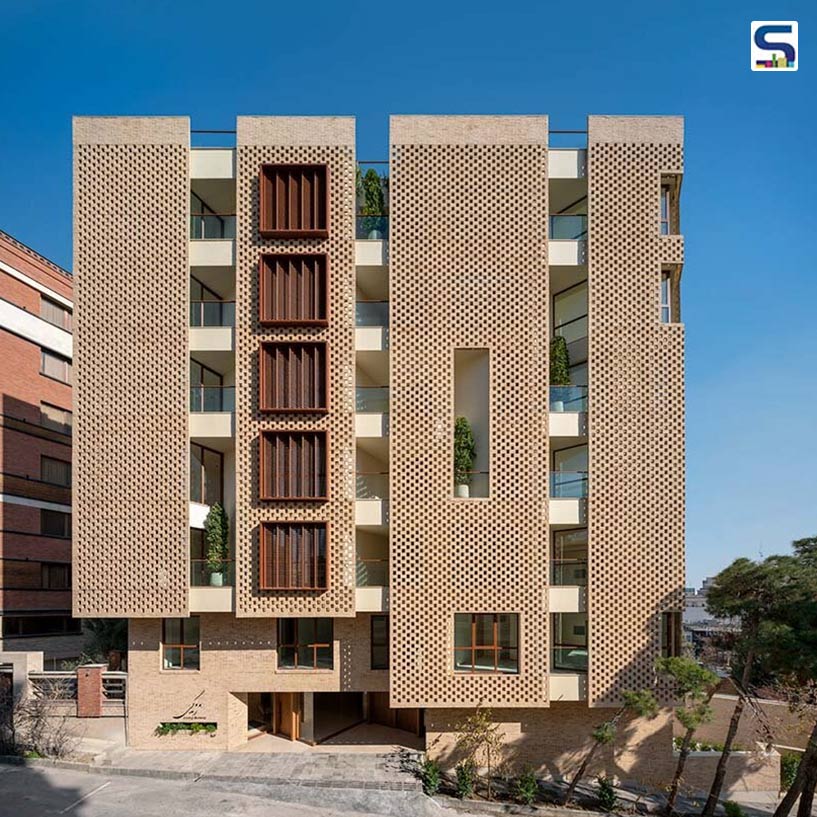 Iranian-Inspired Brick Facade of This Building in Tehran Regulates Heat and Filters Harsh Sunlight