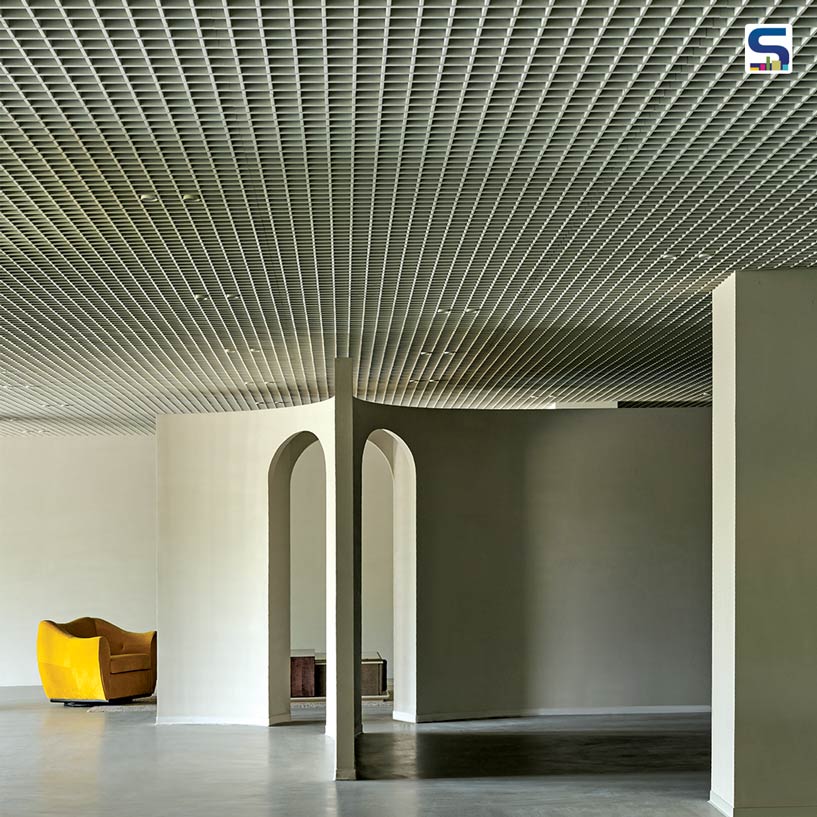 Perforated Aluminum Grid Ceiling | Idus Furniture