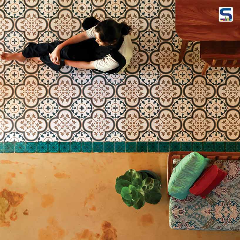 Oxide Finish and Motif Tiles in Harmony | Aslam.Sham Architects